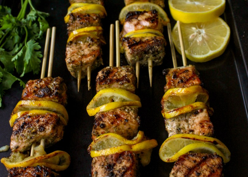 photo of Zaatar Salmon Kebab