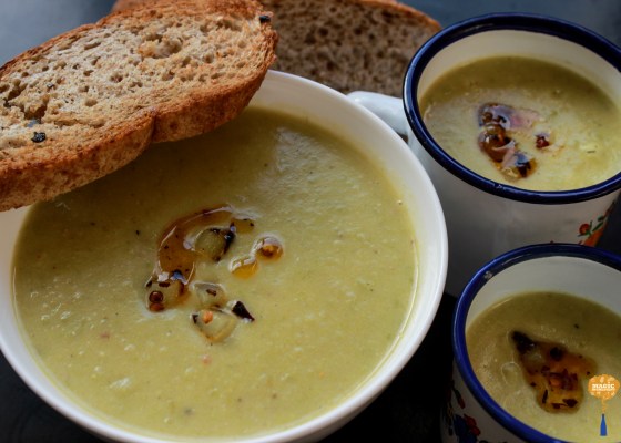 Photo of Leek potato and Goat Cheese Soup