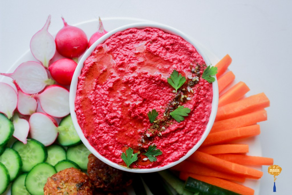 photo of Beetroot Feta Hummus