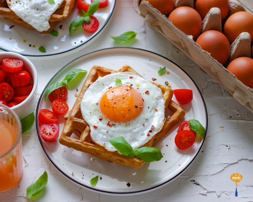 Photo of Waffle with Eggs