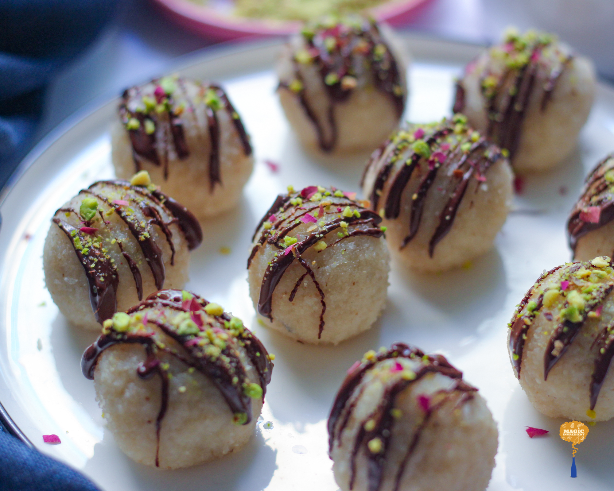 Photo of Stuffed coconut ladoos