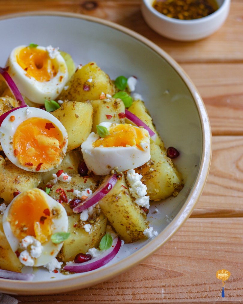 Photo of Potato Egg Salad with Zaatar Dressing