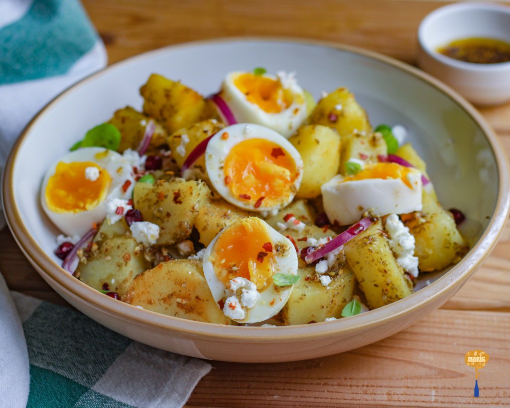 Photo of Potato Egg Salad with Zaatar Dressing