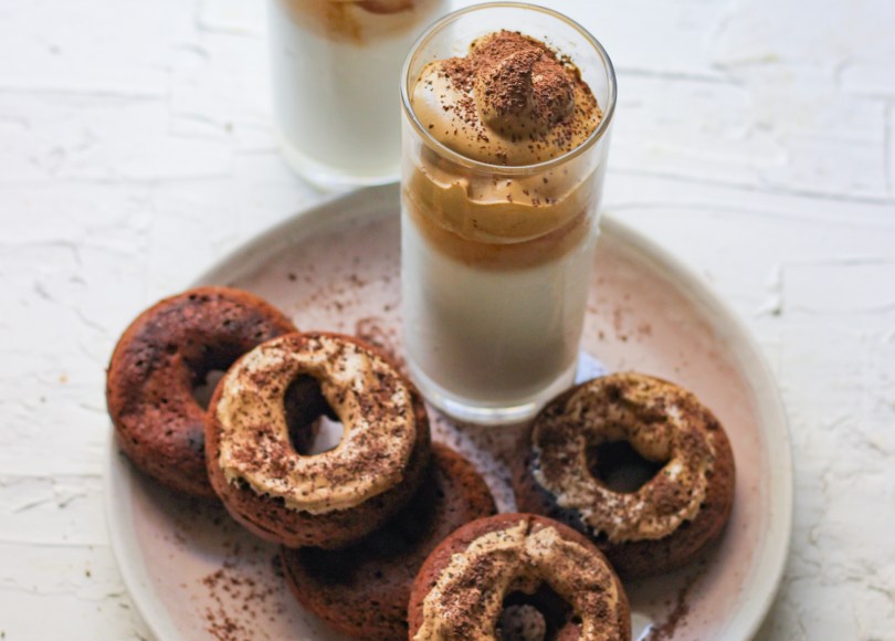 Photo of Chocolate donuts with dalgona whip