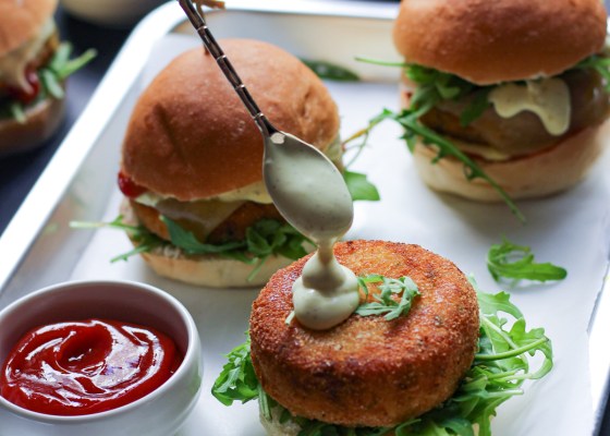 photo of Paneer tikki burgers