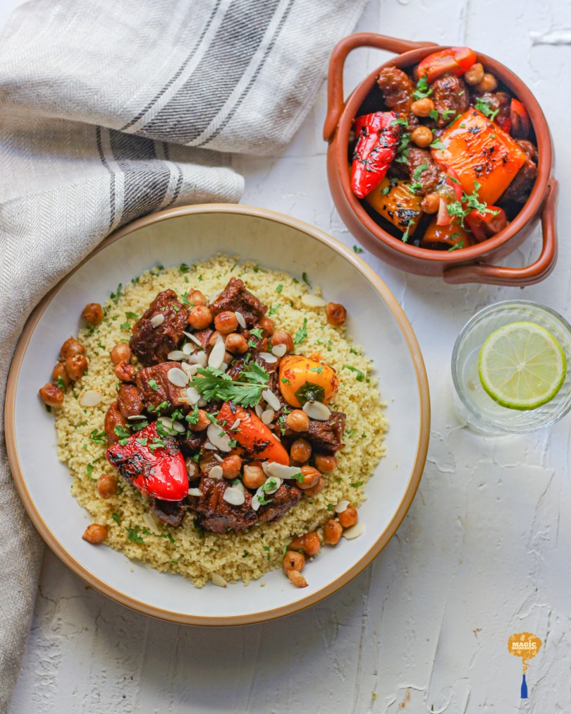 photo of Beef and sweet peppers tagine