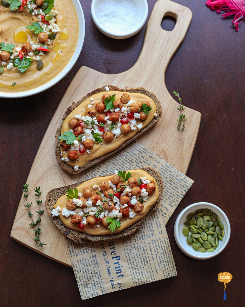 Photo of Pumpkin Hummus Toast