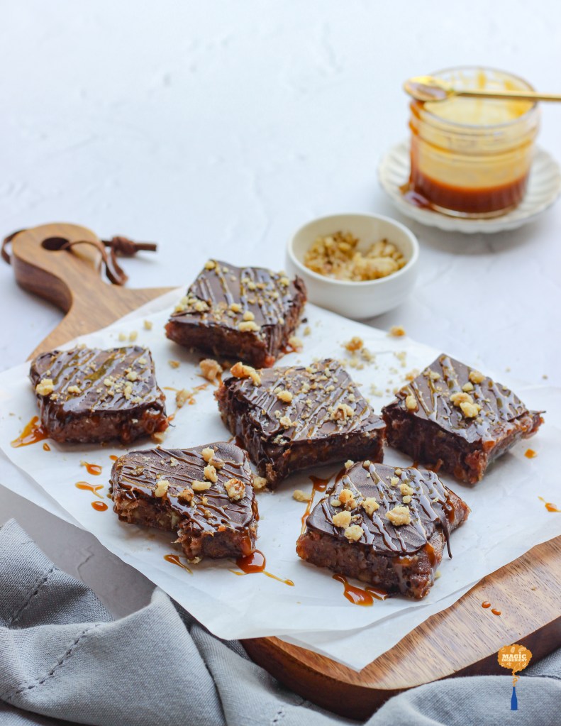 recipe for dates and walnuts burfi with chocolate