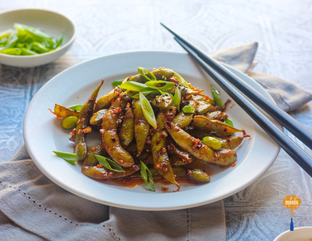 Gochujang edamame