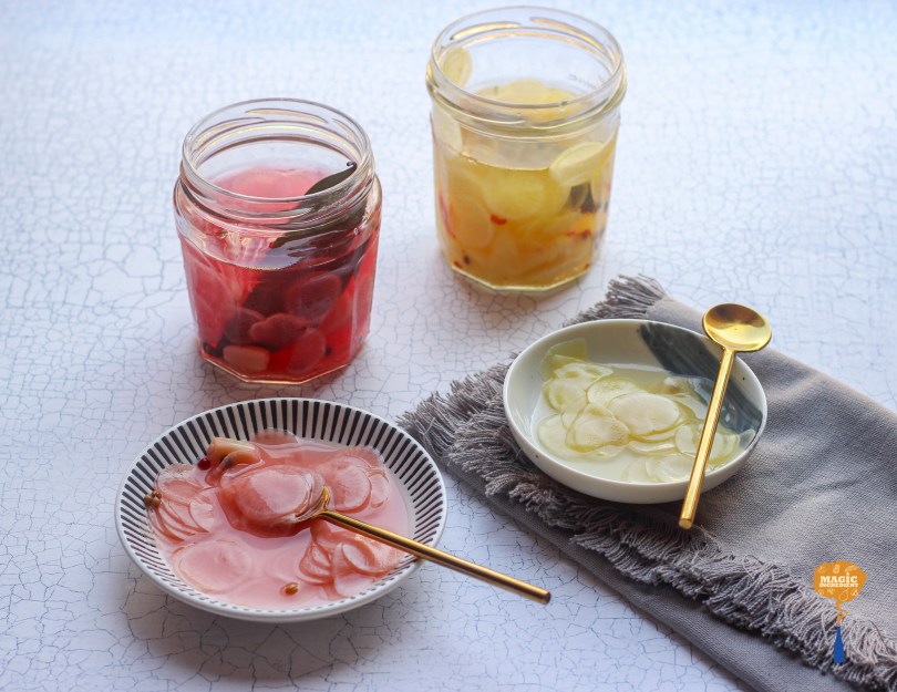 Pickled radish-2 ways