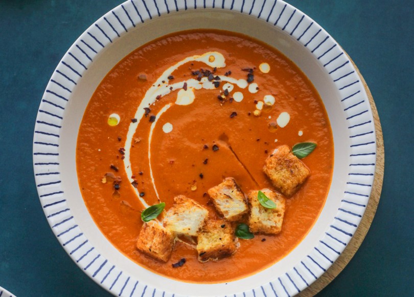 Thyme roasted tomato soup