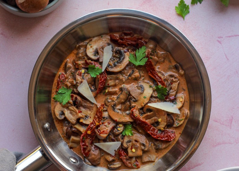 Marry-me-mushrooms with polenta