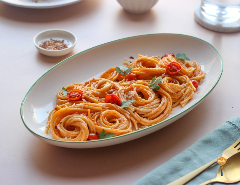 baked feta and cherry tomato pasta