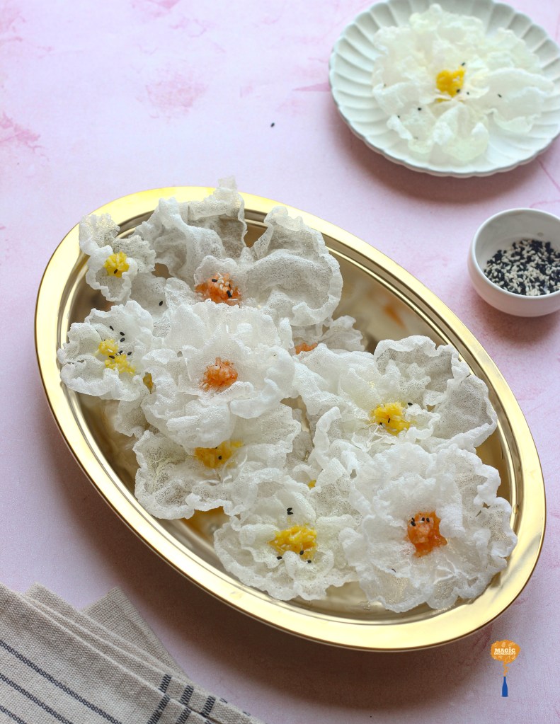 Edible Rice paper flowers