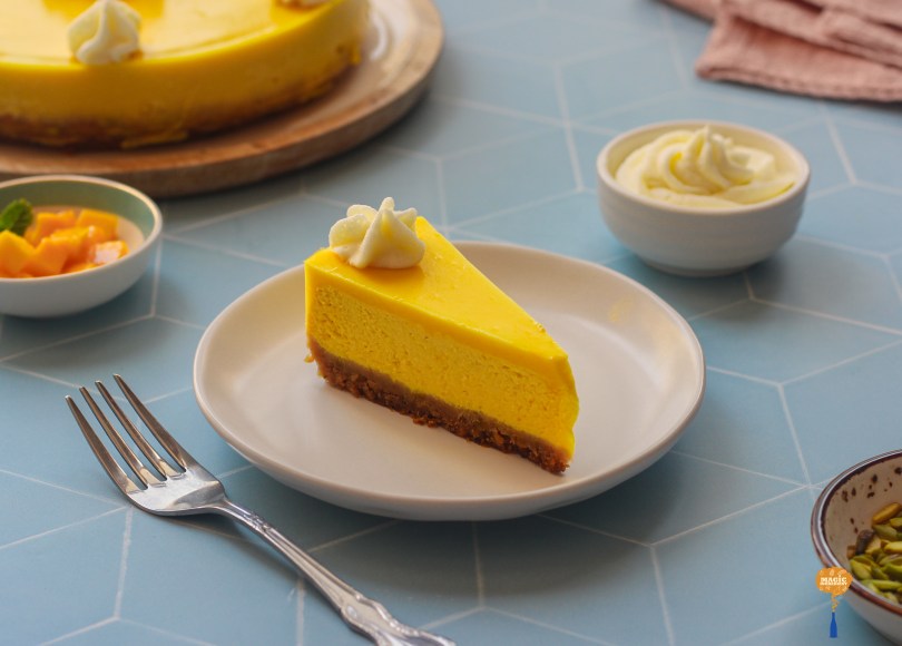 Baked Mango cheesecake