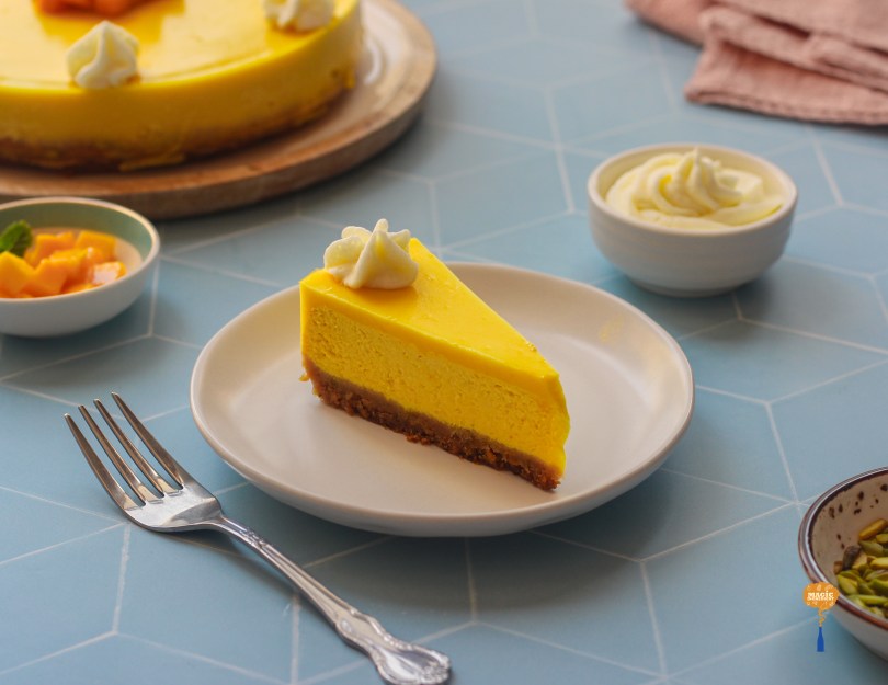 Baked Mango cheesecake
