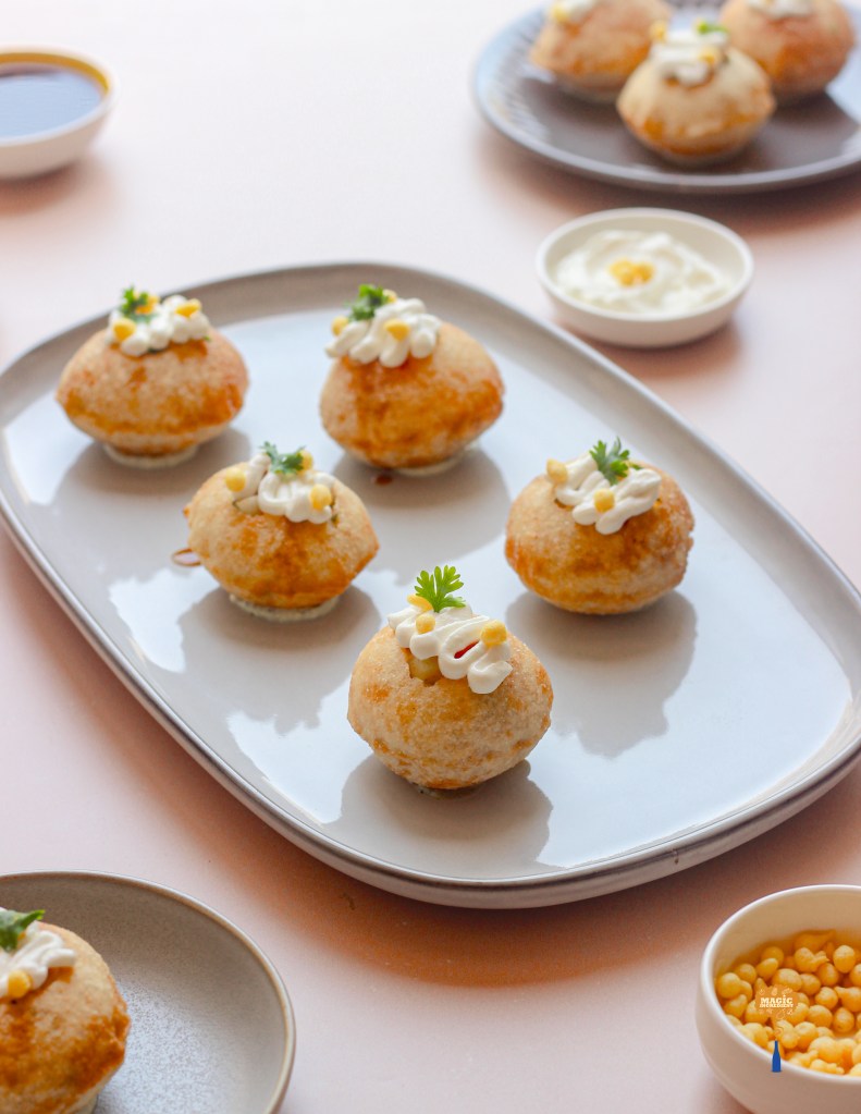 Stuffed pani puri- a healthy appetizer