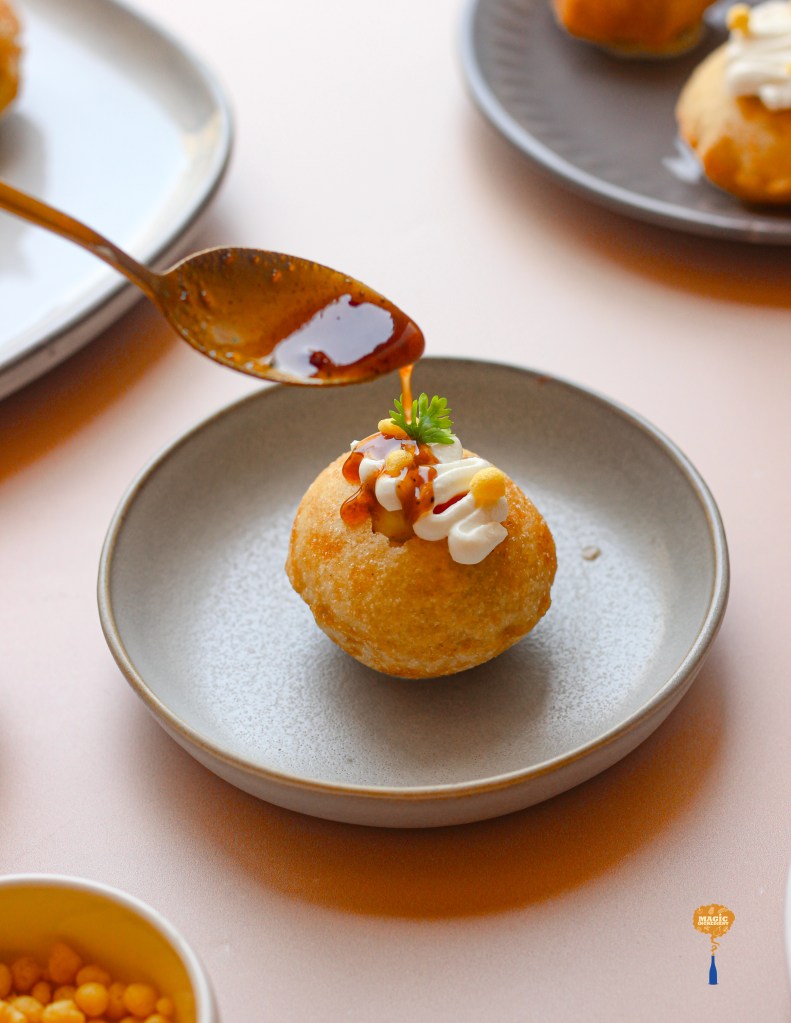 Stuffed pani puri- a healthy appetizer