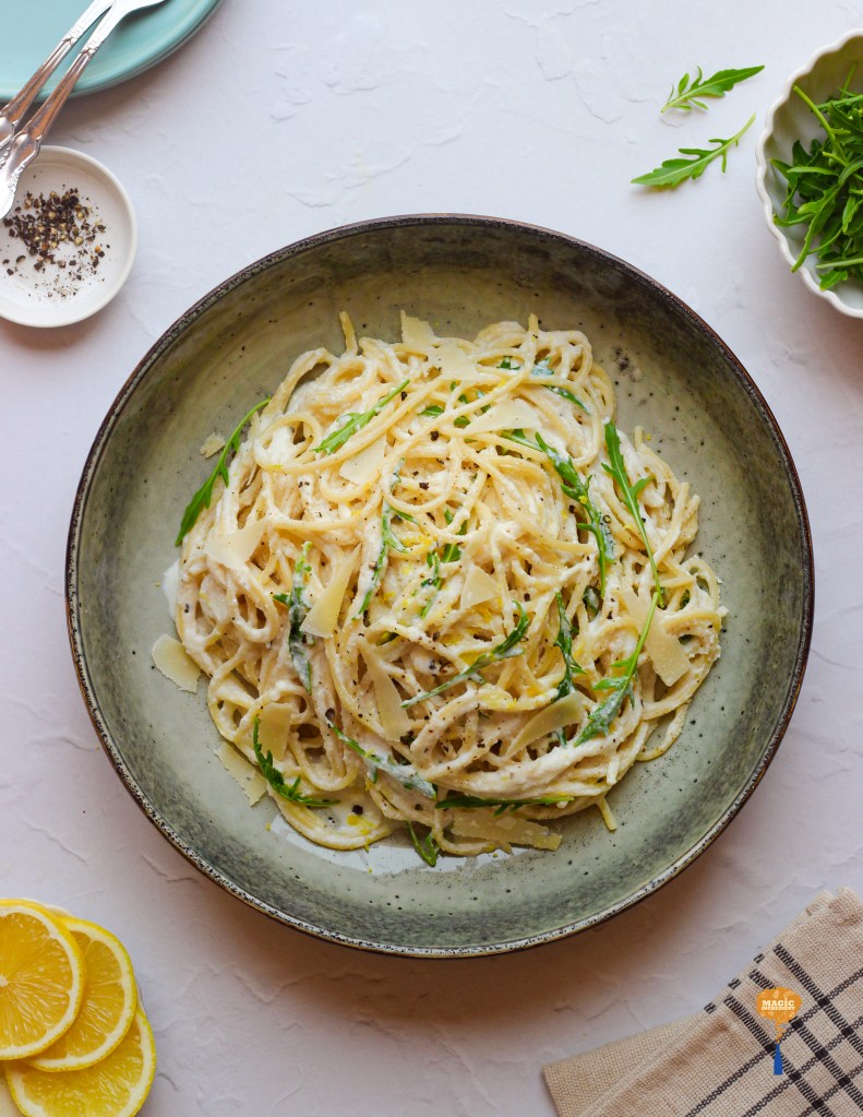 Lemon ricotta pasta