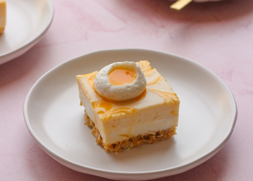 Ruby grapefruit cheesecake