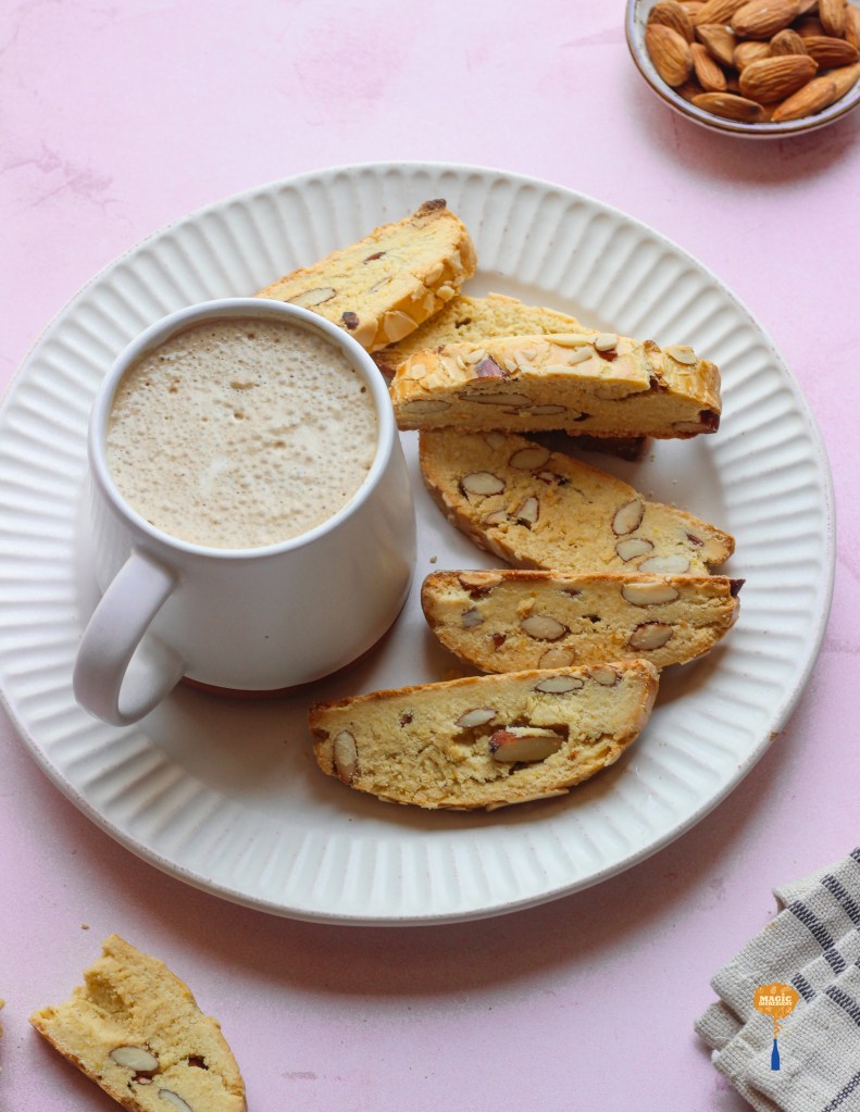 Almond orange biscotti