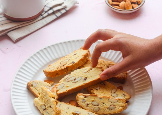 Almond orange biscotti