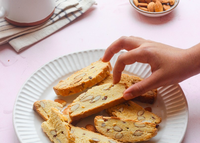Almond orange biscotti