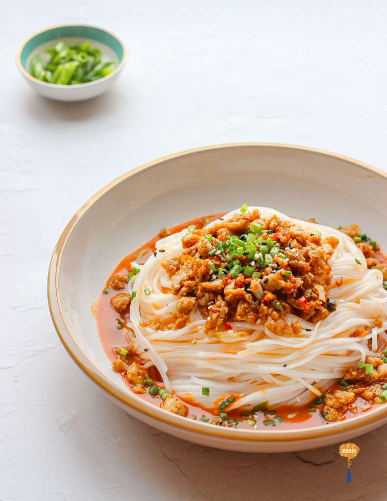Dan dan noodles with chicken