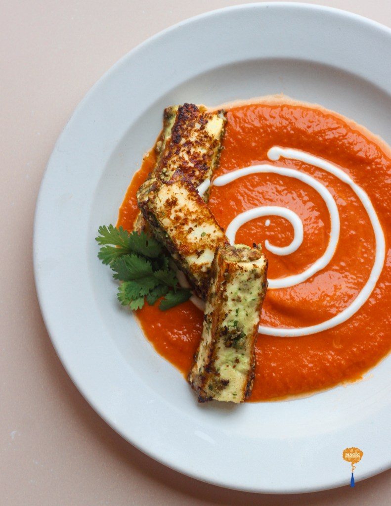 Thecha paneer with butter paneer gravy
