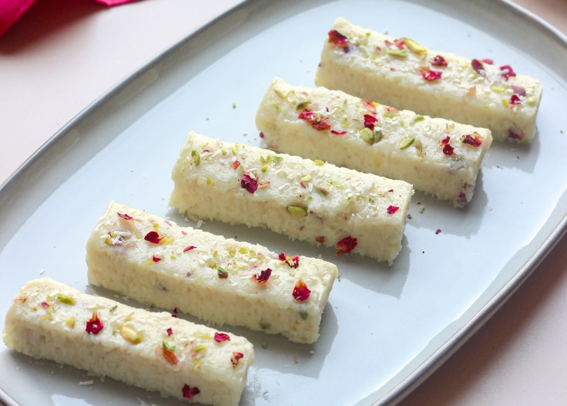 Coconut Cream & Pistachio Burfi