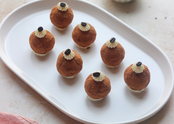 Orange Tiramisu Balls with Mascarpone