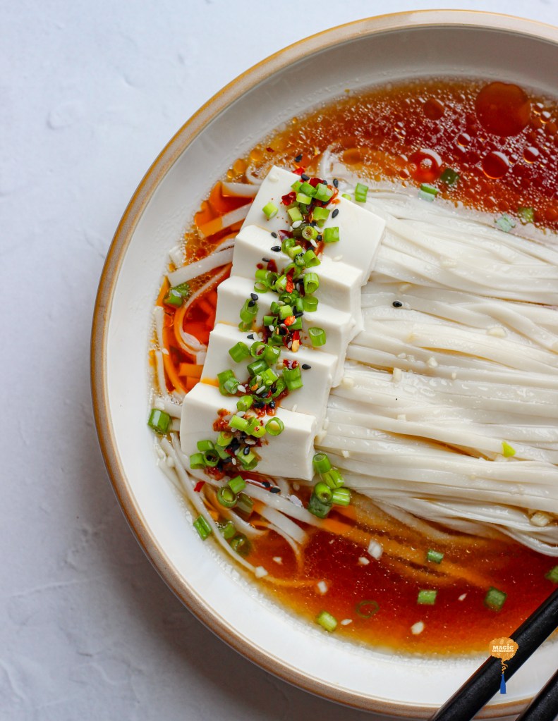 Udon in no-cook broth