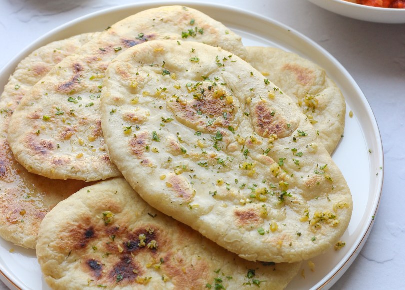 Garlic butter naan-Indian flatbread